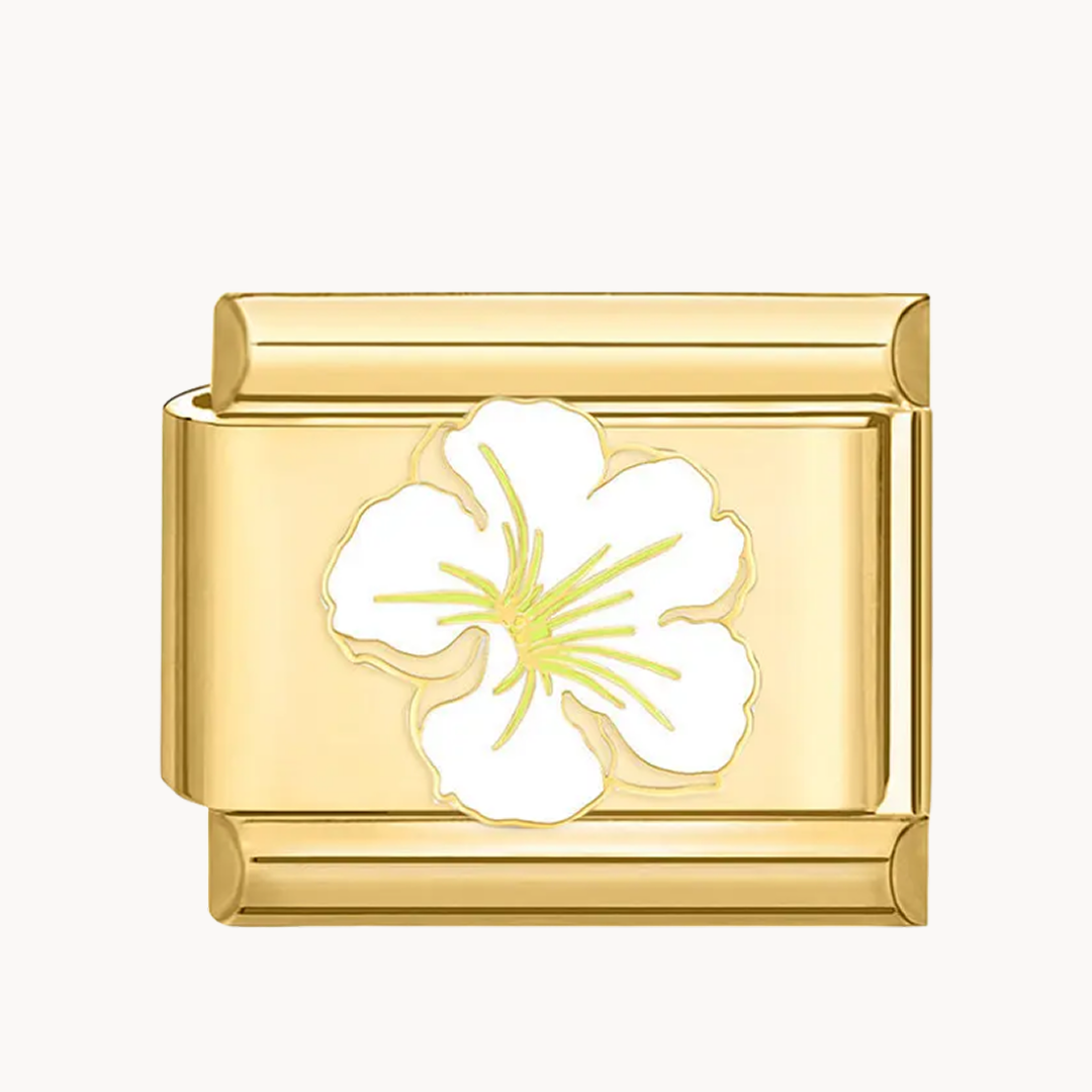 Charm fleur blanche