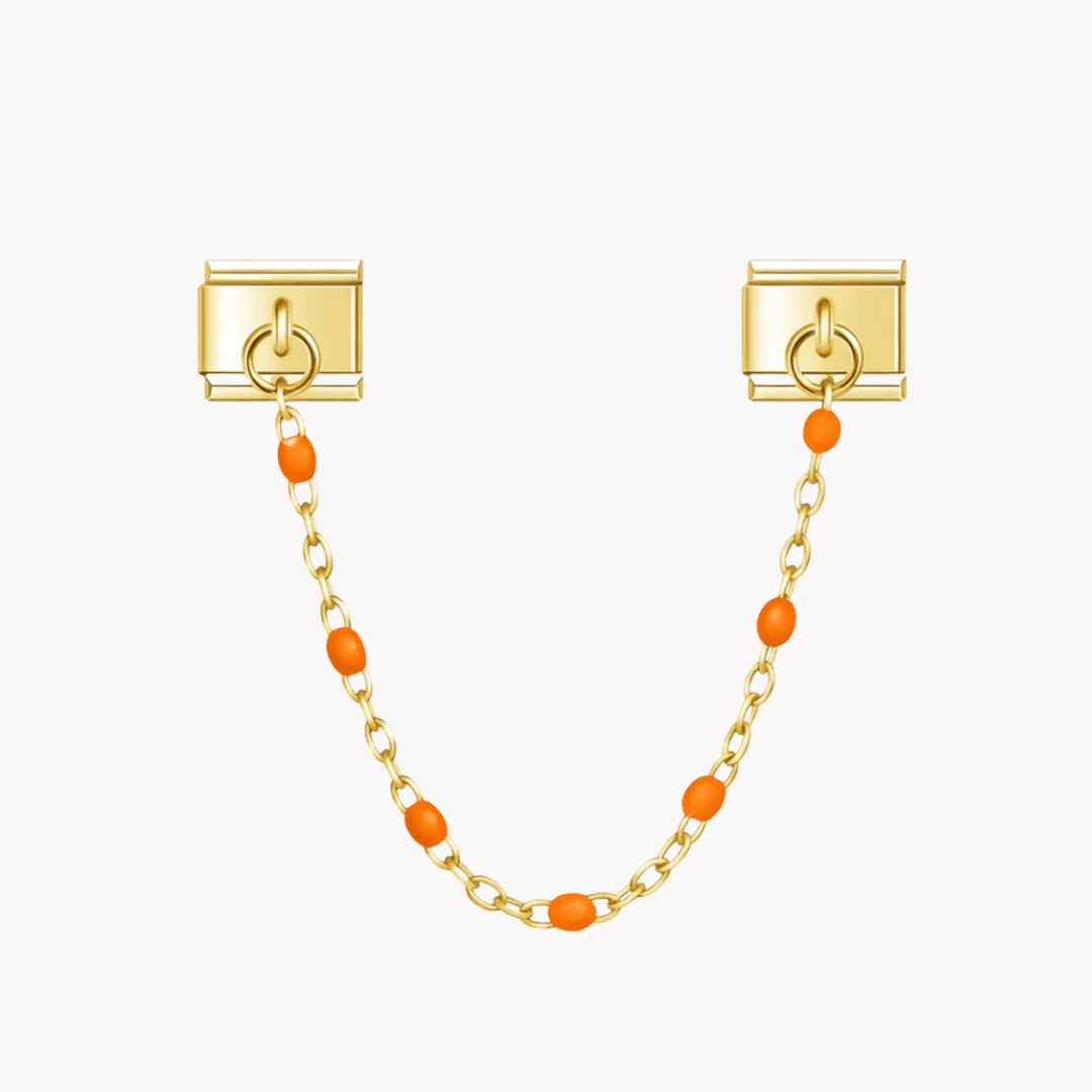 ChaÎne orange dorée - Italian Charms France