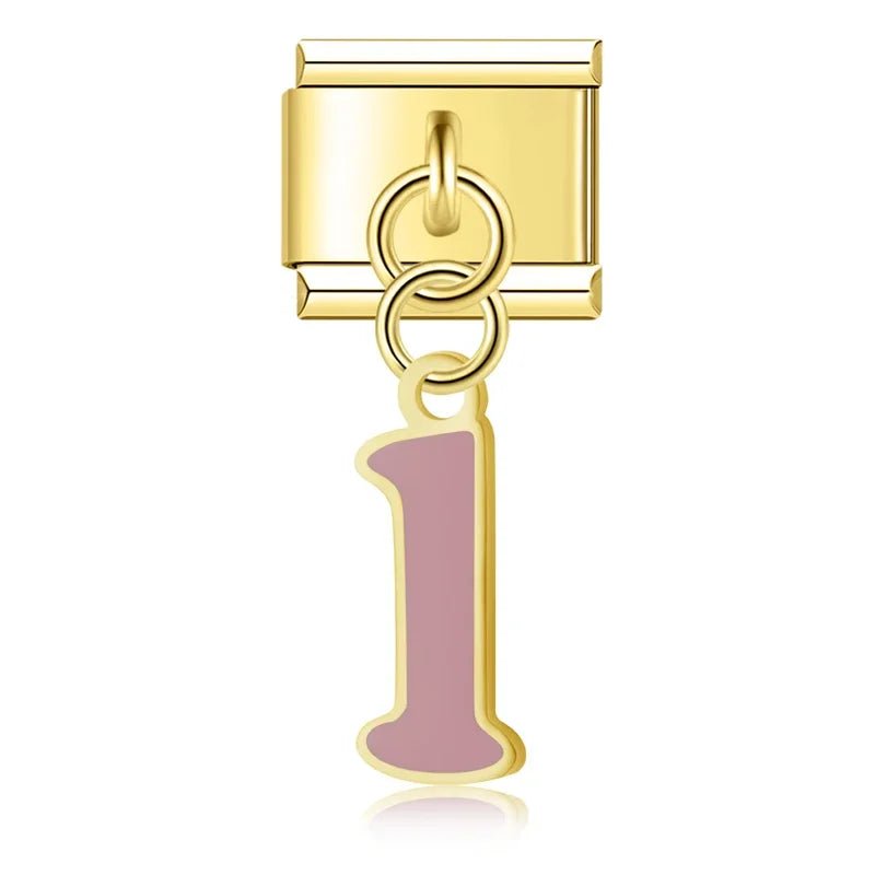 Pendentifs lettres dorées - Italian Charms France