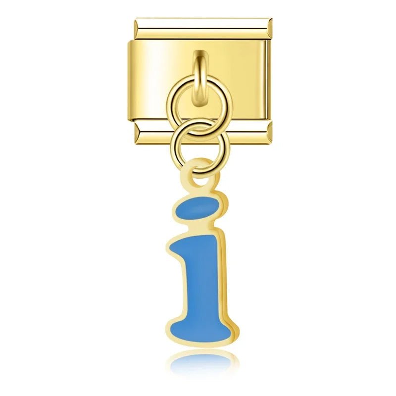 Pendentifs lettres dorées - Italian Charms France