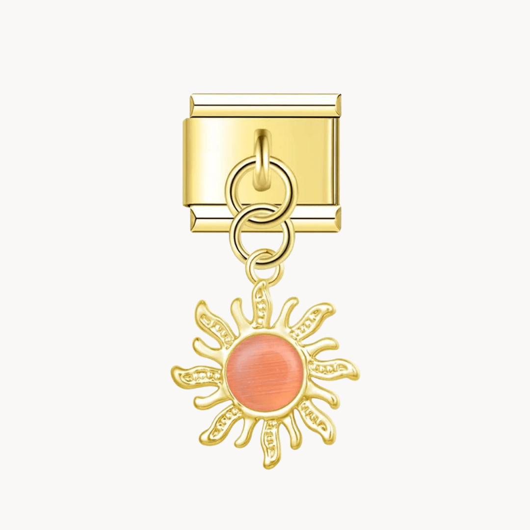 Soleil avec pierre - Italian Charms France