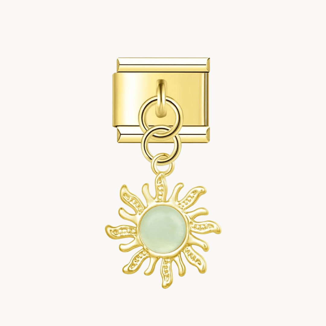 Soleil avec pierre - Italian Charms France