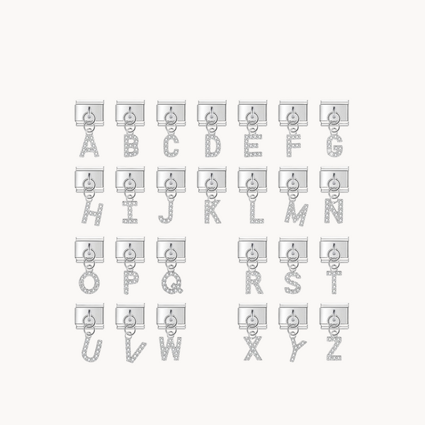Silver Shiny Letters - Pendant