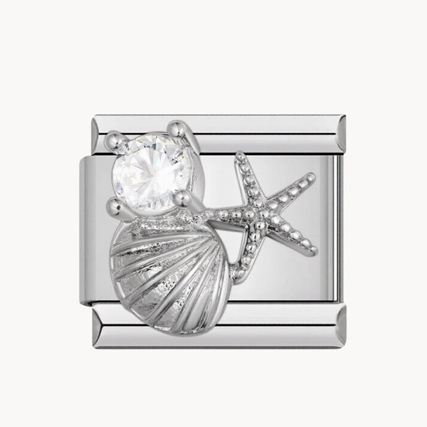 Charm coquillages brillants