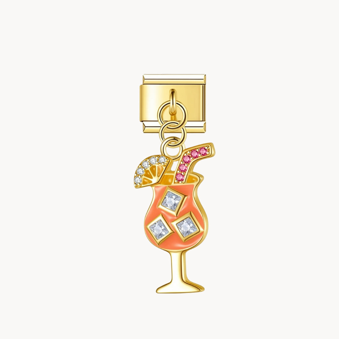 Pendentif cocktail orange