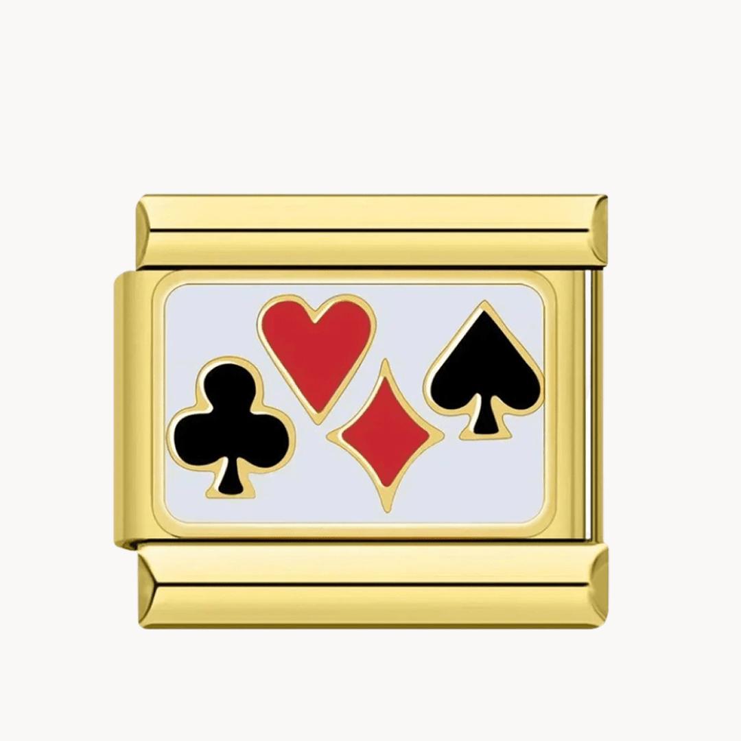 Cartes de jeux or - Italian Charms France