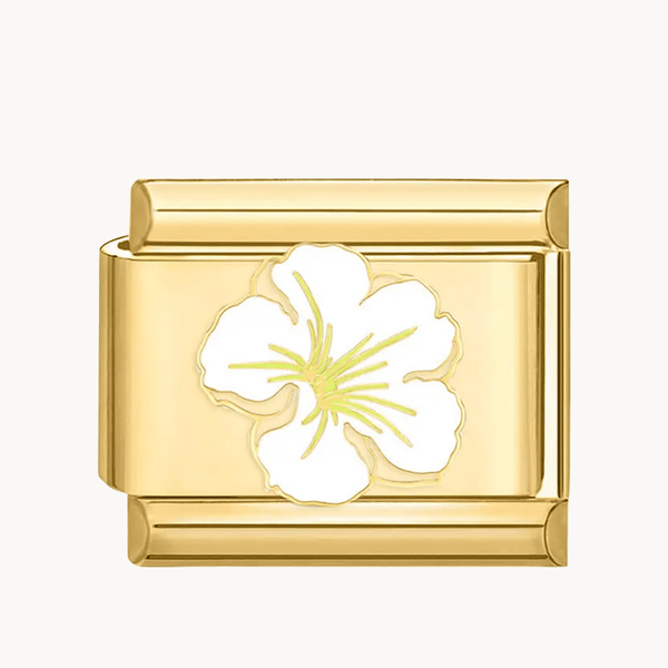White flower charm