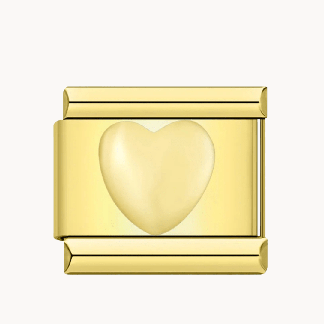 Cœur or - doré - Italian Charms France