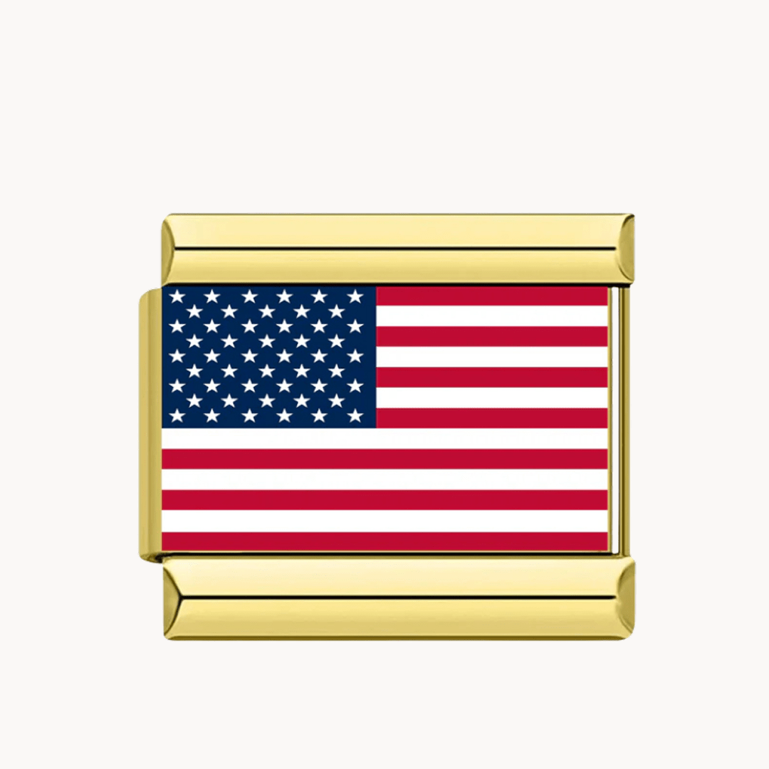 États - Unis - Doré - Italian Charms France