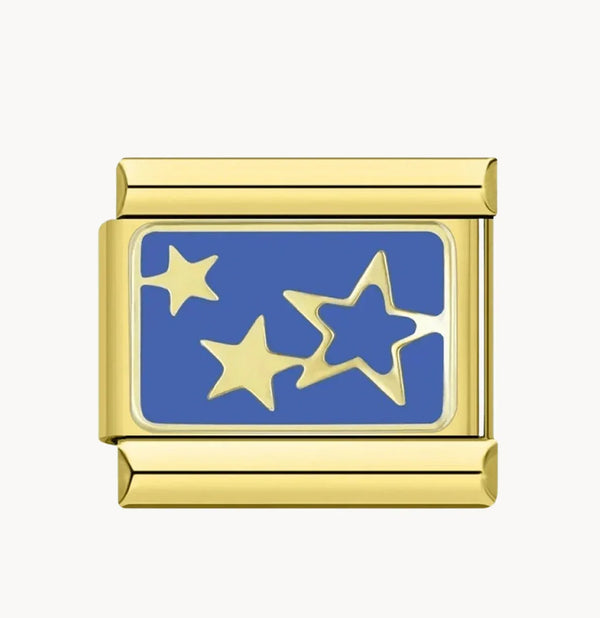 Star on blue background