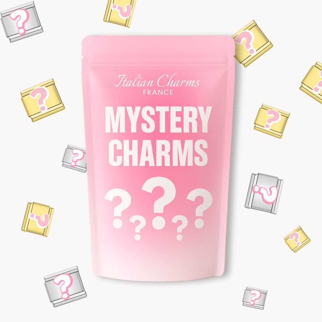 🪩 Mystery Box Deluxe – 15 Charms + 1 Bracelet - Italian Charms France