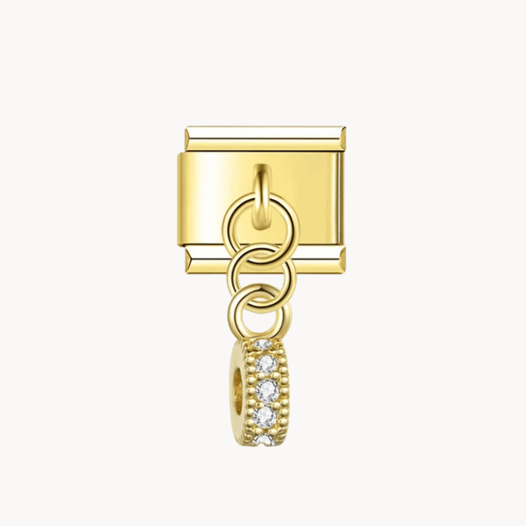 Pendentif brillant doré - Italian Charms France