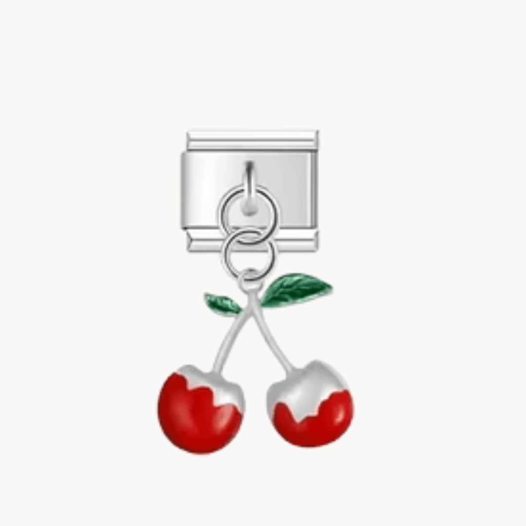 Pendentif cerises - argent - Italian Charms France