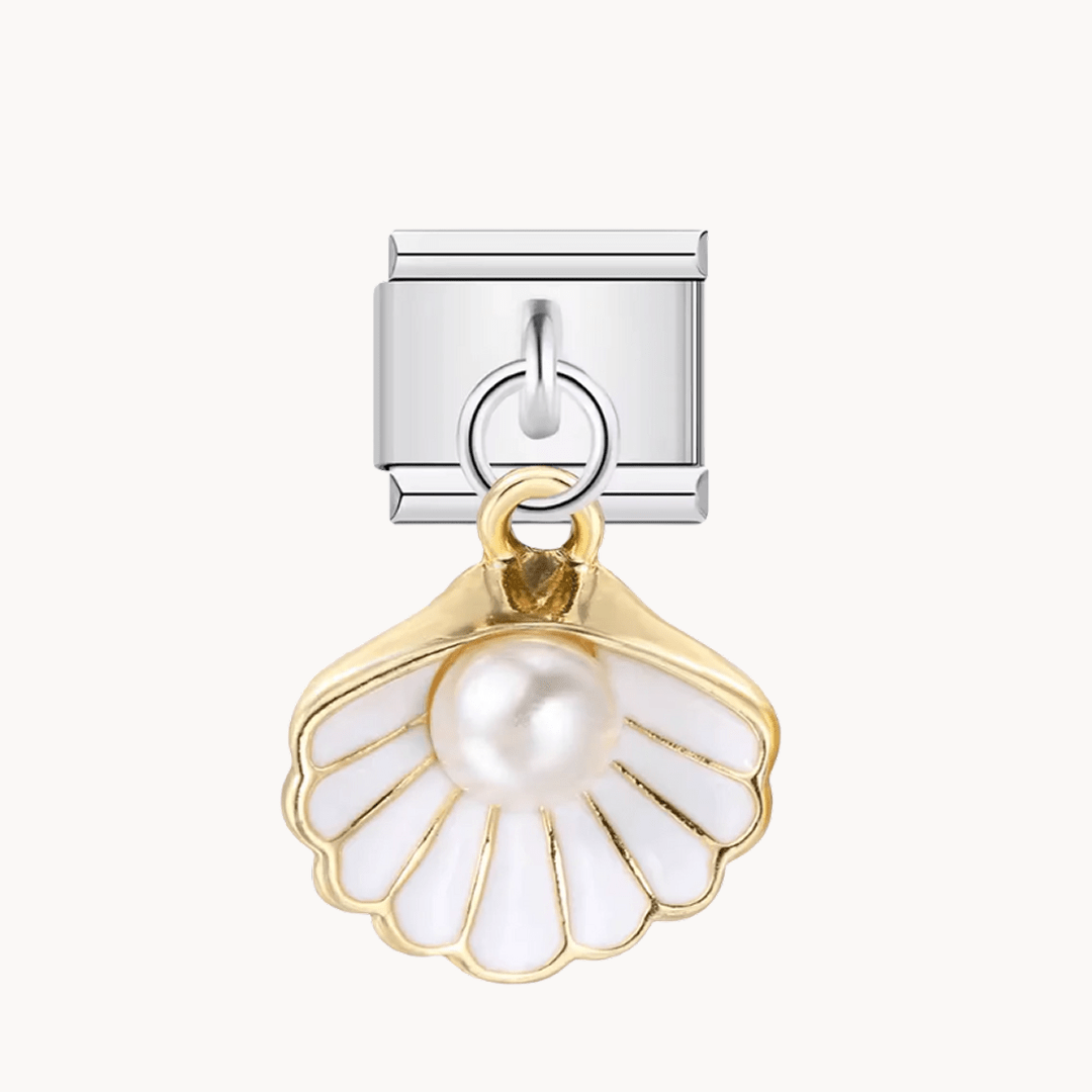 Pendentif coquillage avec perle - Italian Charms France