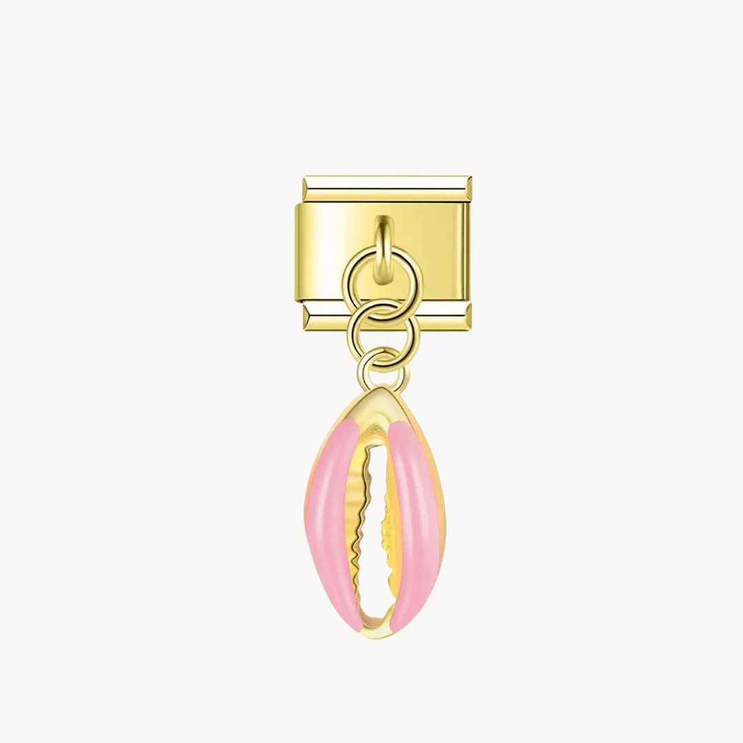 Pendentif coquillage doré (3 couleurs) - Italian Charms France