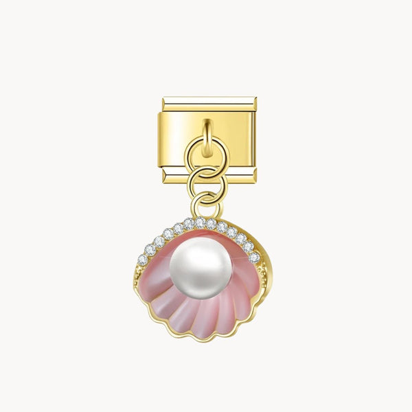 Pink shell pendant