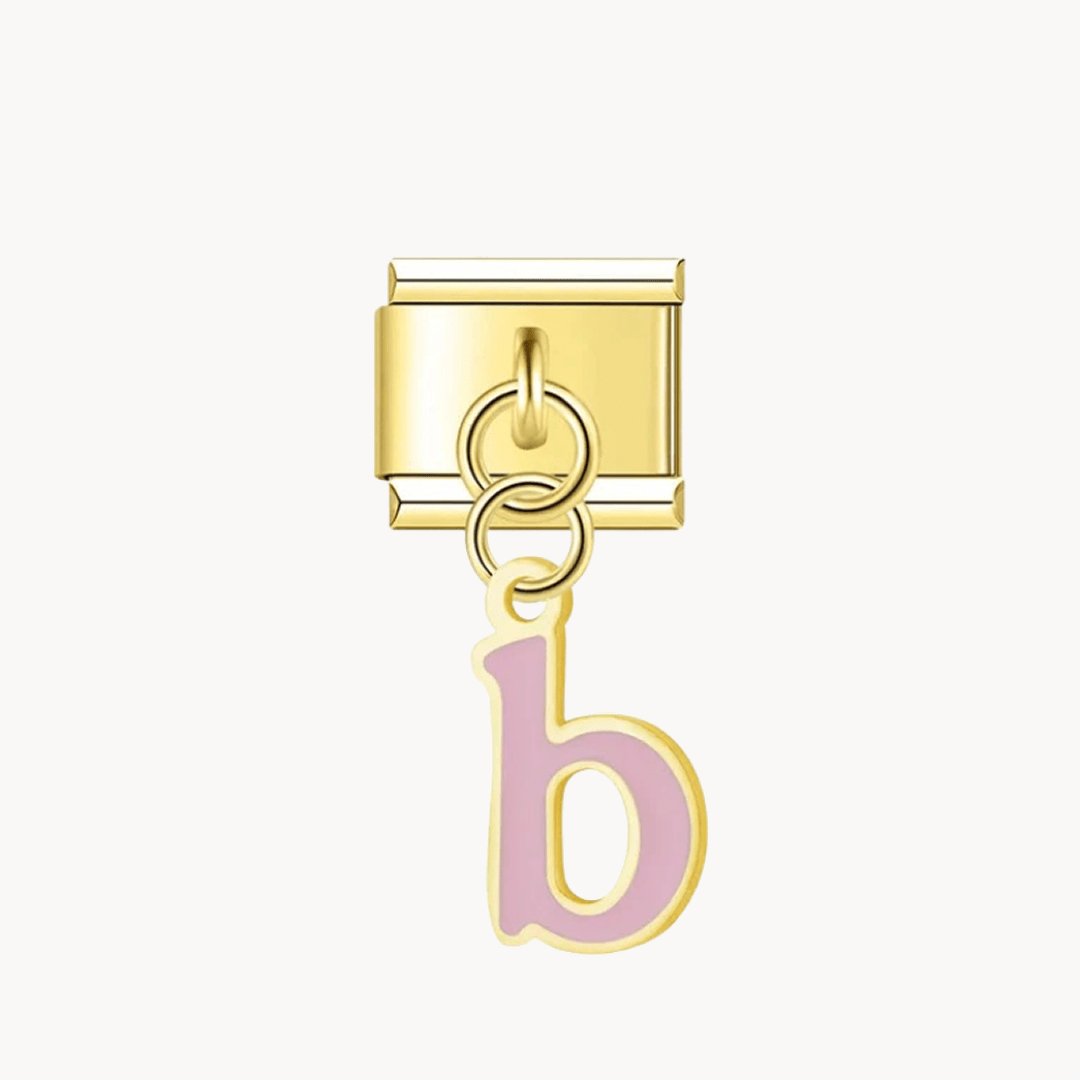 Pendentifs lettres dorées - Italian Charms France