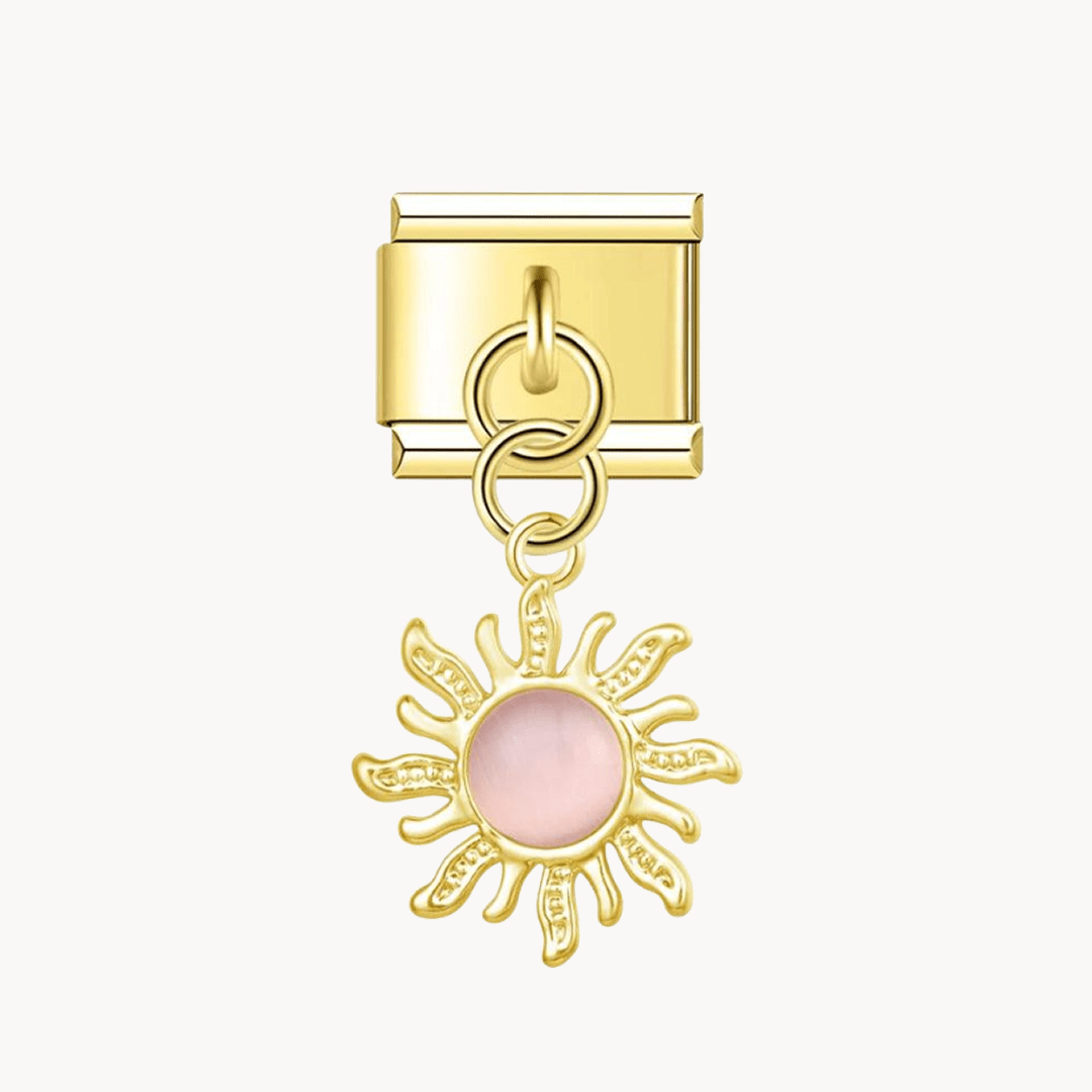 Soleil avec pierre - Italian Charms France