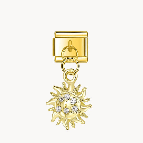 Hanging golden sun