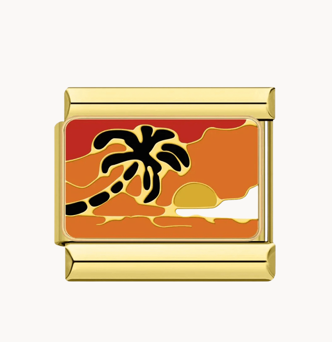 Sunset Palm - Doré - Italian Charms France